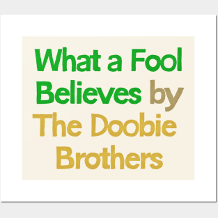 What A Fool Believes // Yacht Rock Fan Design Posters and Art